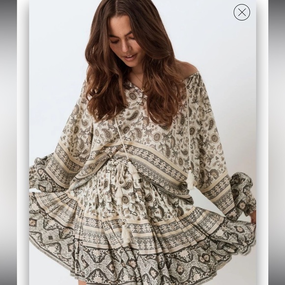 Spell Tops - Spell Journey Blouse in Ash Size Large